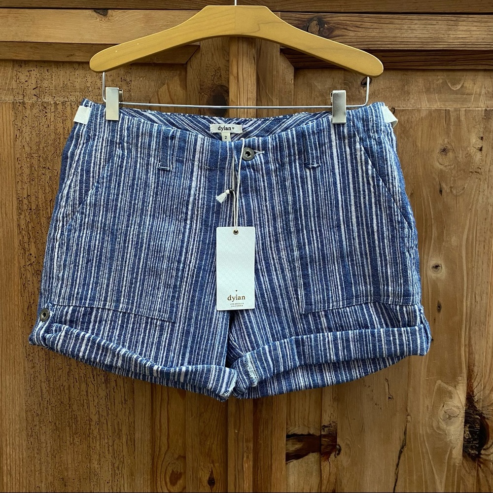 NWT Dylan striped cotton Jane shorts